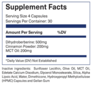 Alternative view of Liposomal Berberine, Cinnamon & MCT Oil - 120 capsules